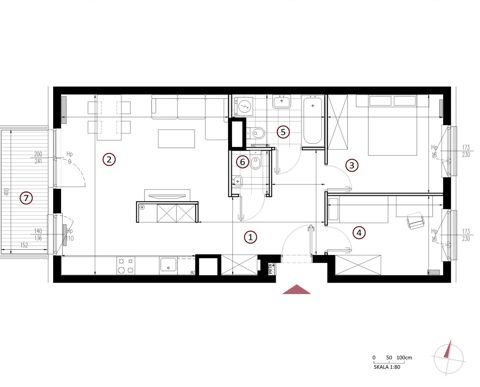 Plan 3 pok. 70m²