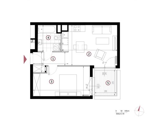 Plan 2 pok. 41m²