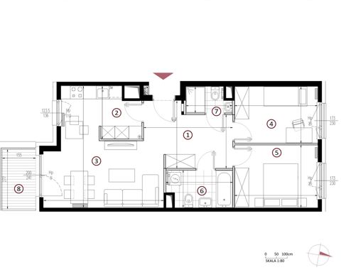 Plan 3 pok. 65m²