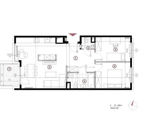 Plan 3 pok. 66m²
