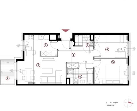 Plan 3 pok. 65m²