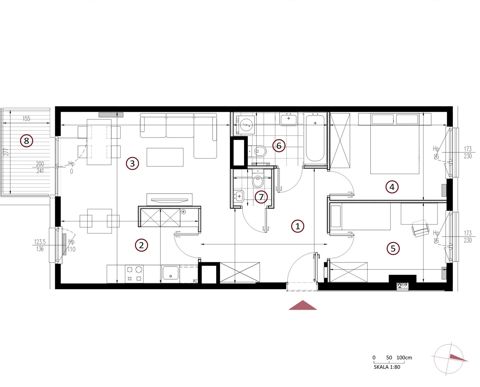 Plan 3 pok. 68m²