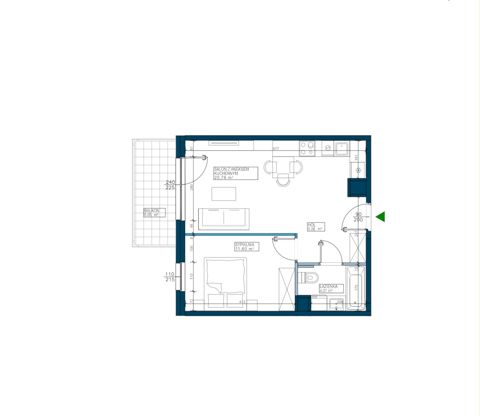 Plan 2 pok. 41m²
