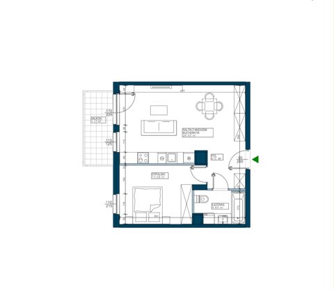 Plan 2 pok. 48m²