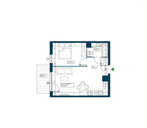 Plan 2 pok. 42m²