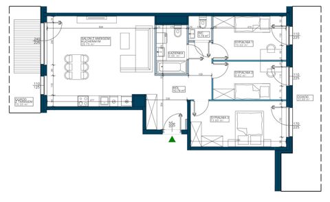Plan 4 pok. 80m²