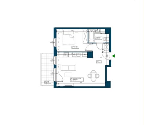 Plan 2 pok. 44m²