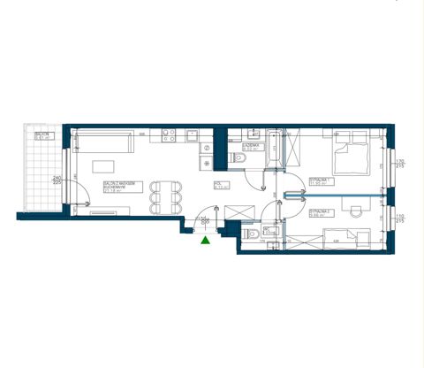 Plan 3 pok. 57m²