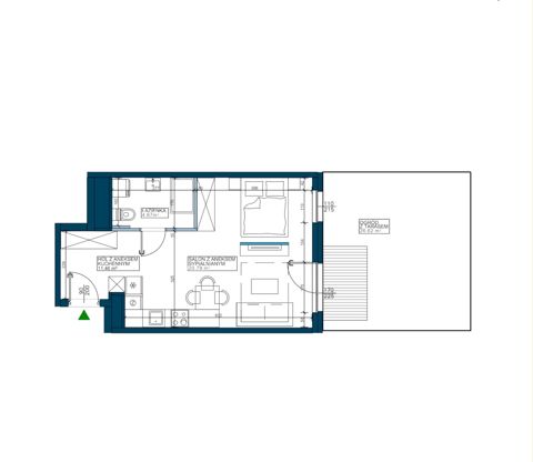 Plan 1 pok. 37m²