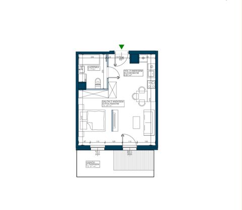 Plan 1 pok. 37m²