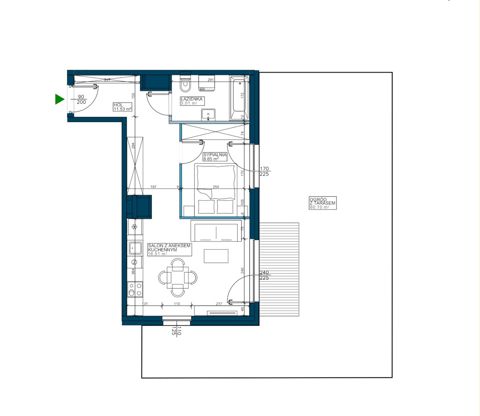 Plan 2 pok. 42m²