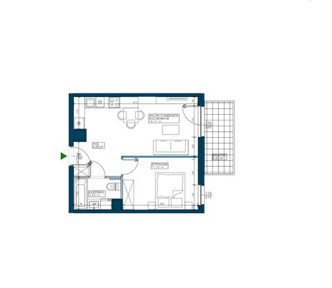 Plan 2 pok. 39m²