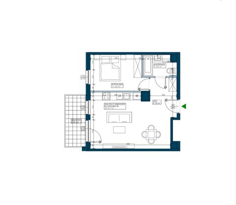 Plan 2 pok. 44m²