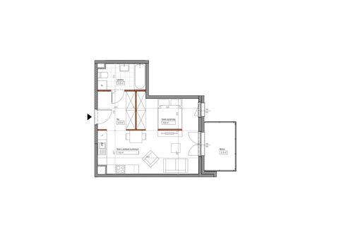 Plan 1 pok. 39m²