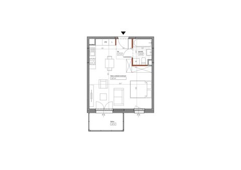 Plan 1 pok. 36m²