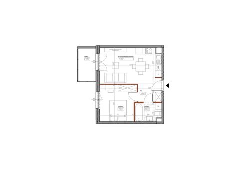 Plan 2 pok. 38m²