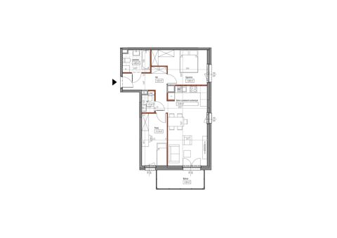 Plan 3 pok. 62m²