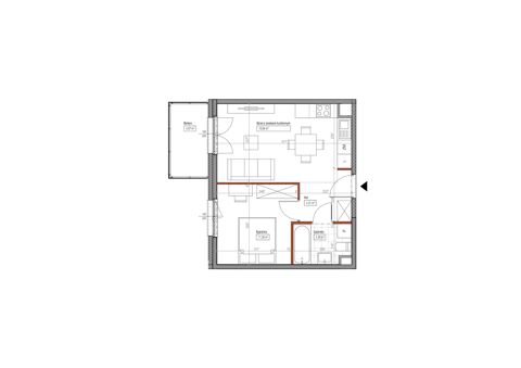 Plan 2 pok. 38m²
