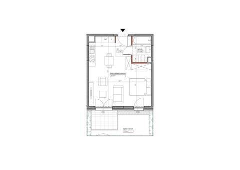Plan 1 pok. 36m²
