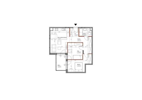 Plan 3 pok. 61m²