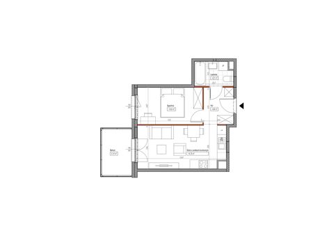 Plan 2 pok. 36m²