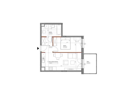 Plan 2 pok. 40m²
