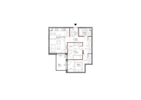 Plan 3 pok. 62m²