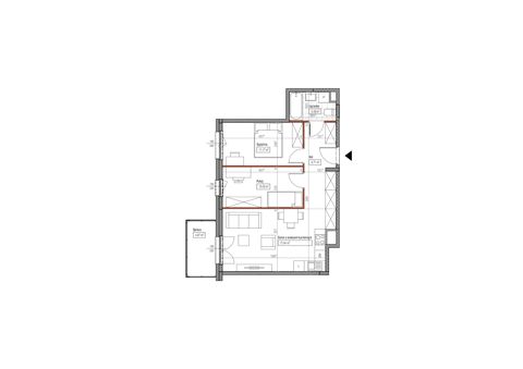 Plan 3 pok. 56m²