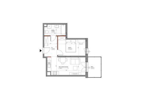Plan 2 pok. 40m²
