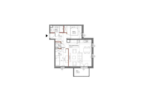 Plan 3 pok. 56m²
