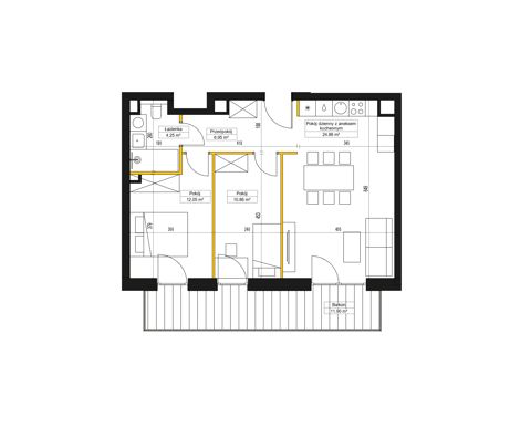 Plan 3 pok. 59m²