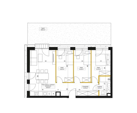Plan 4 pok. 71m²