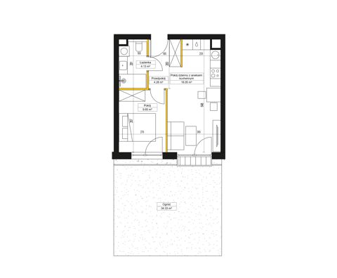 Plan 2 pok. 36m²