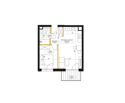 Plan 2 pok. 41m²