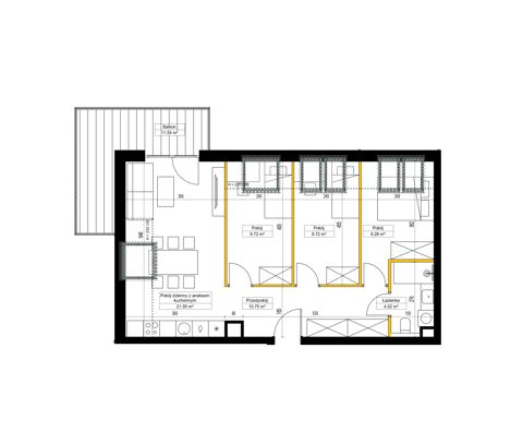 Plan 4 pok. 65m²