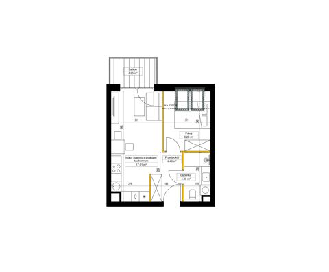 Plan 2 pok. 35m²