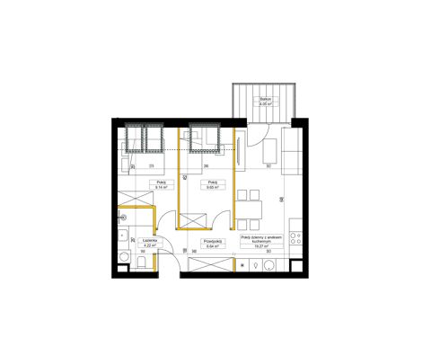 Plan 3 pok. 49m²