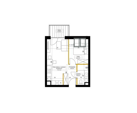 Plan 2 pok. 35m²