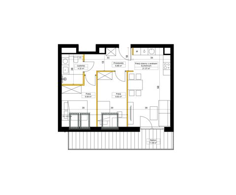 Plan 3 pok. 51m²
