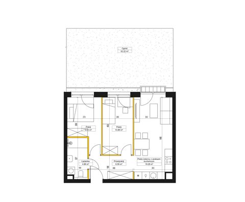 Plan 3 pok. 51m²