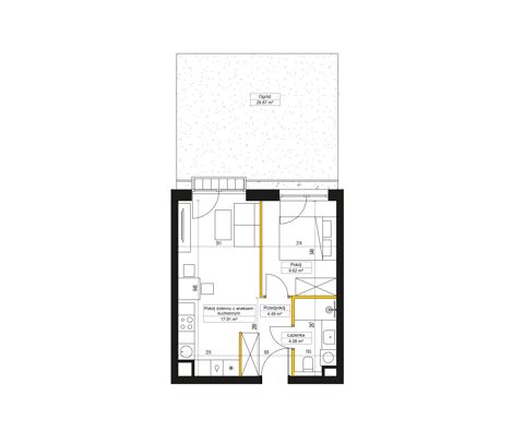 Plan 2 pok. 36m²