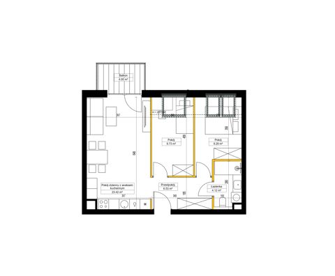 Plan 3 pok. 53m²