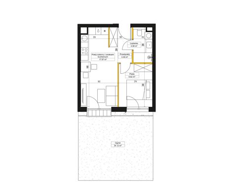 Plan 2 pok. 36m²