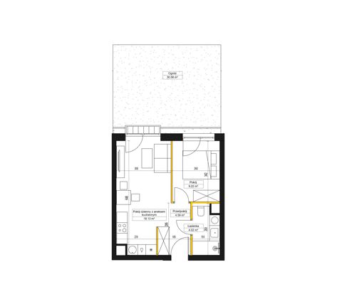 Plan 2 pok. 36m²