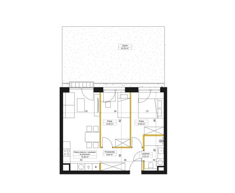 Plan 3 pok. 51m²