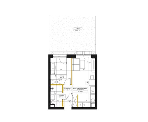 Plan 2 pok. 36m²
