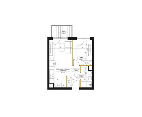 Plan 2 pok. 36m²