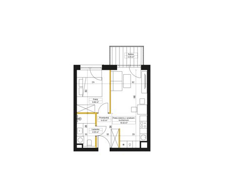 Plan 2 pok. 36m²