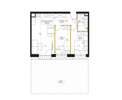 Plan 3 pok. 56m²