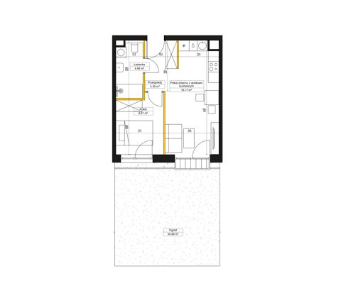 Plan 2 pok. 36m²